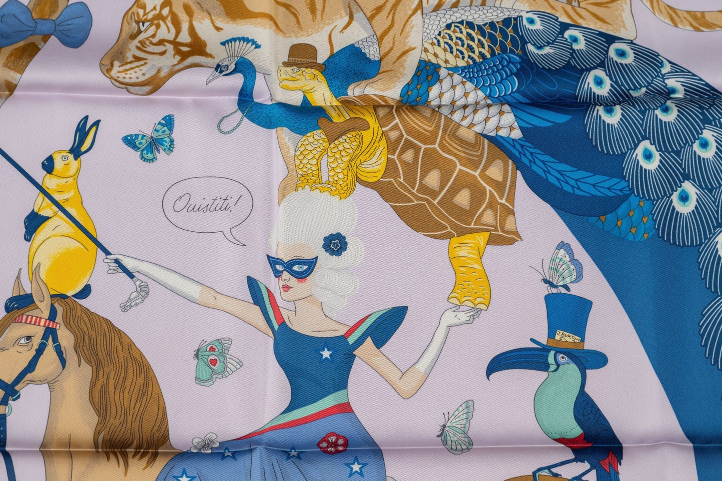 Hermes New  Beige "Story" Scarf