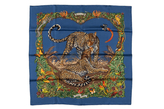 Hermes âœJungle Loveâœ Silk Scarf Dallet