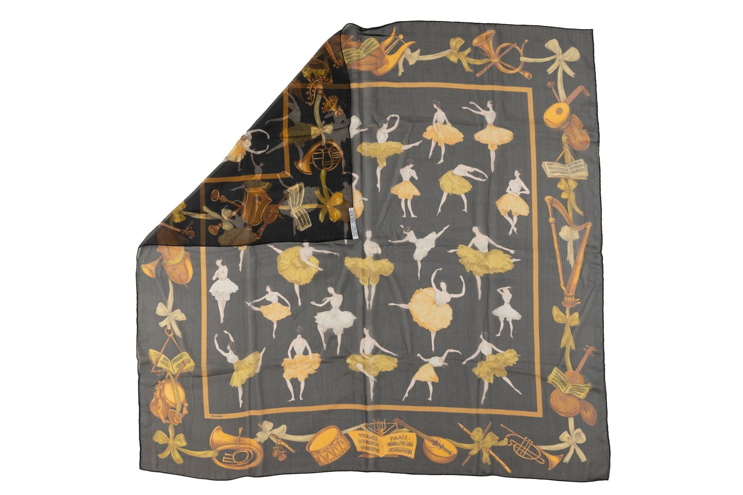 Hermes "La Danse" Silk Chiffon Scarf