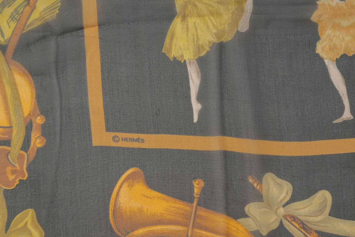 Hermes "La Danse" Silk Chiffon Scarf