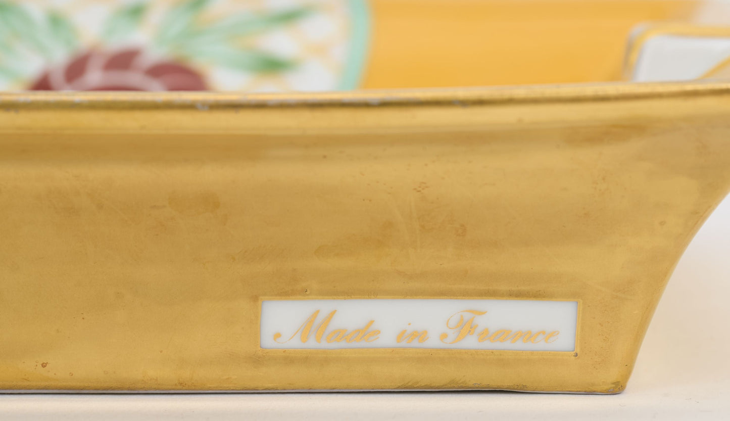 Hermes Bird Porcelain Yellow Ashtray