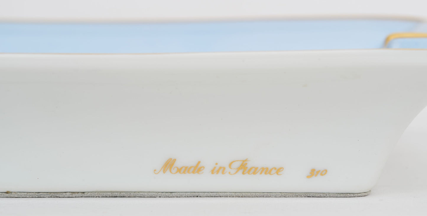 Hermes Bird Porcelain Blue Ashtray