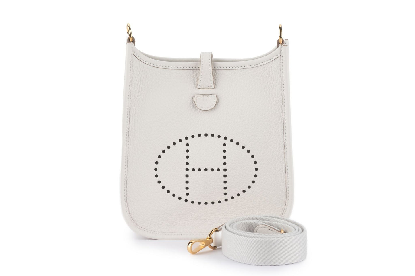 Hermes Clemence Evelyne Gris Pale NEW