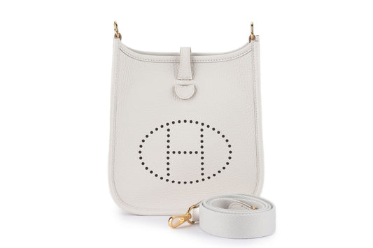 Hermes Clemence Evelyne Gris Pale NEW