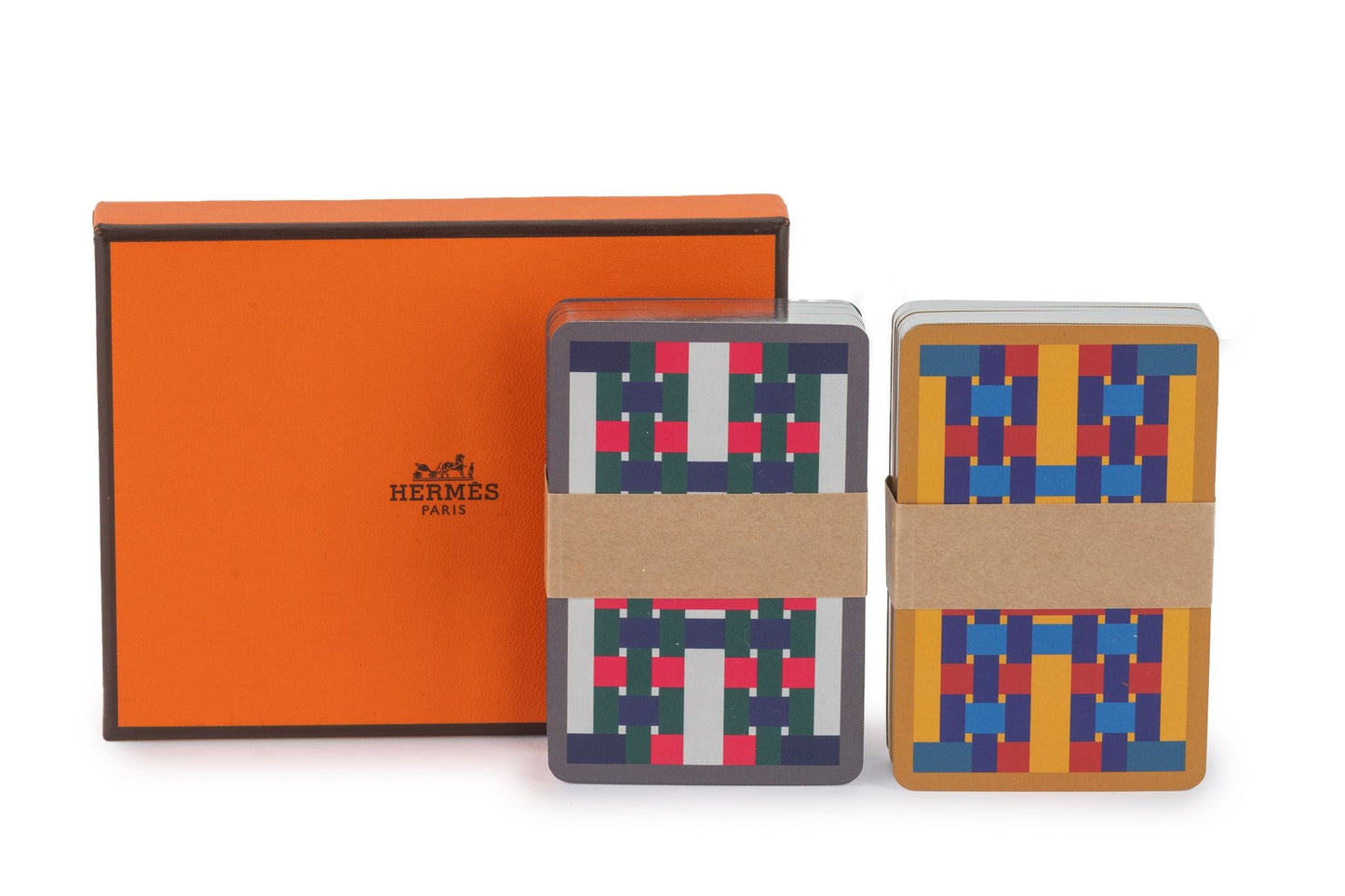 Hermes "H" Tissage Playing Cards New