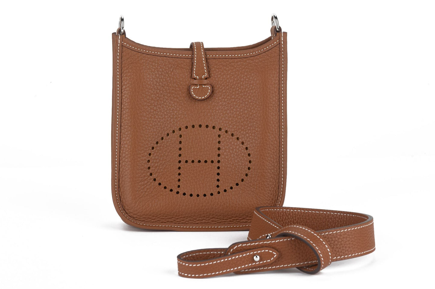 Hermes Gold Mini Evelyne Bag