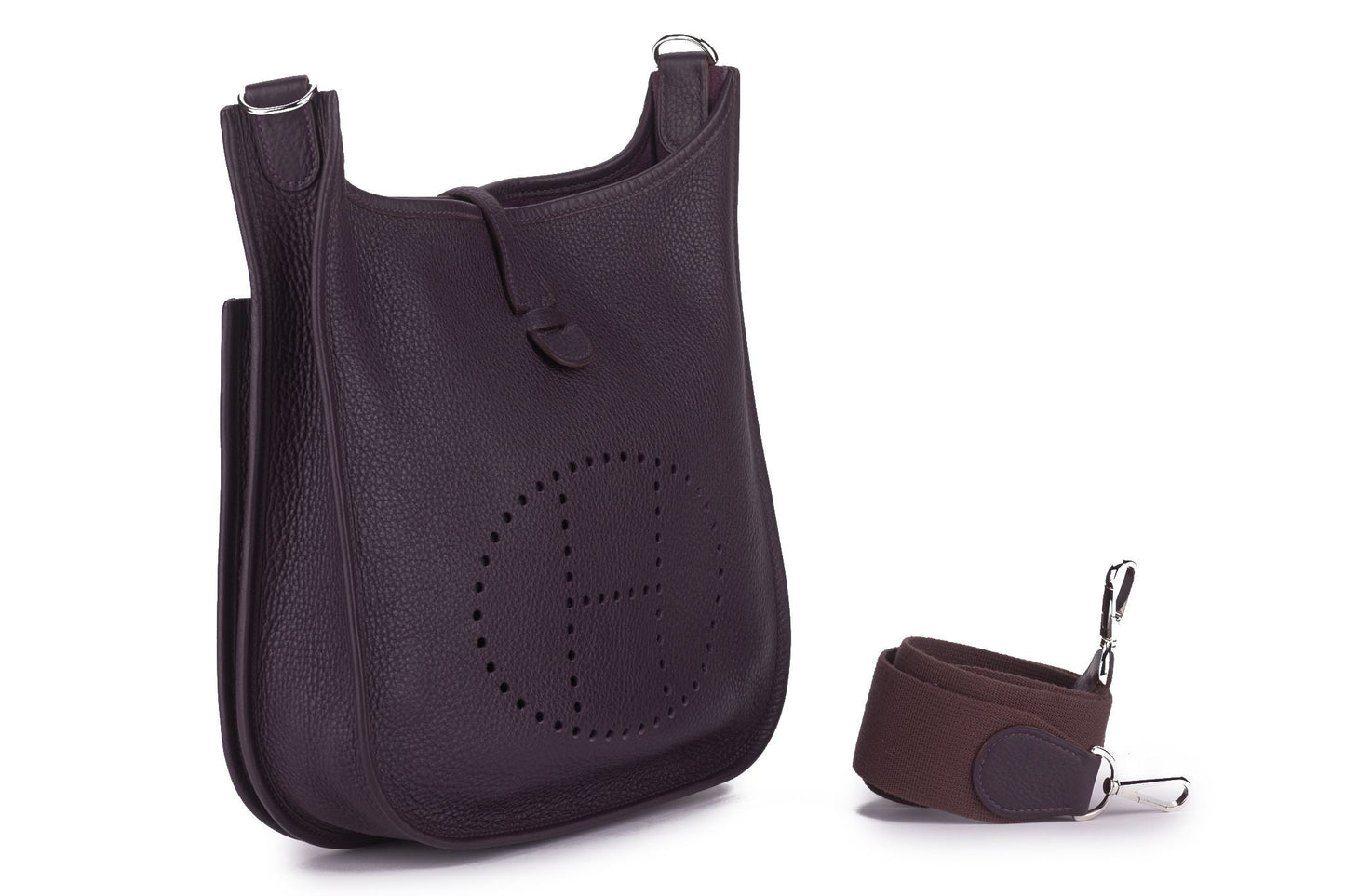 Hermes Medium Raisin Evelyne Poche 29