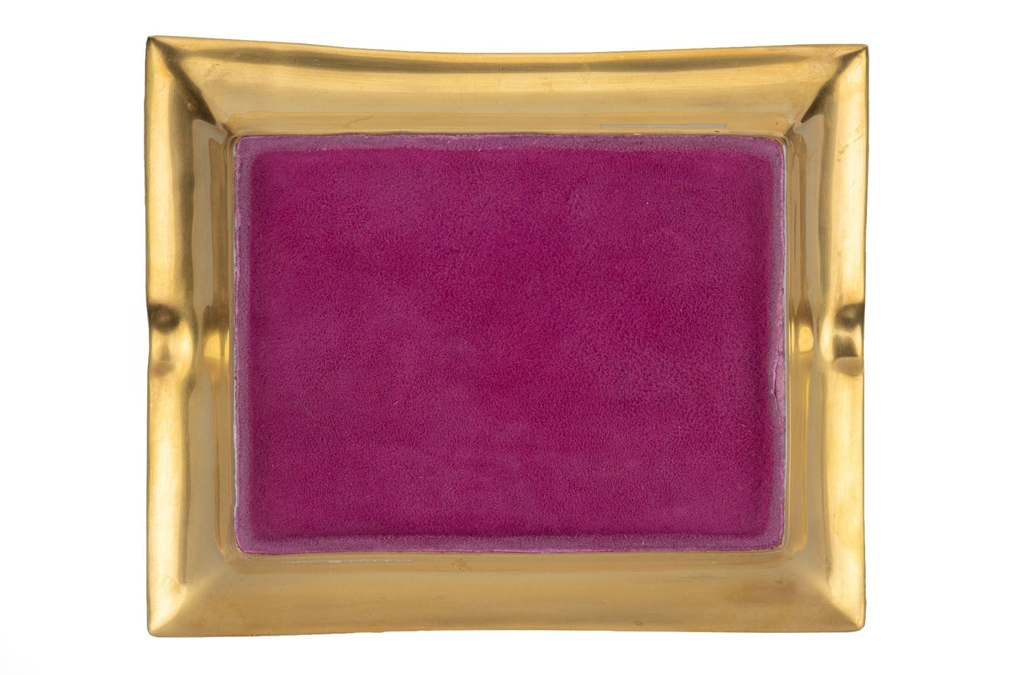 Hermes Blue Bird Gold Porcelain Ashtray
