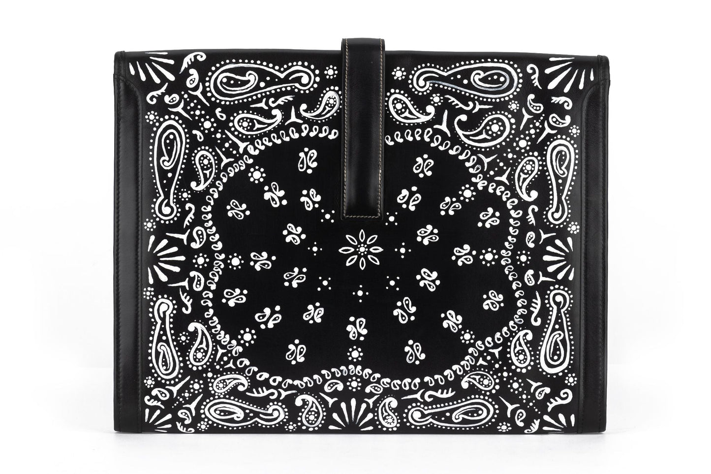 Hermes Black Box Jige Clutch Bandana Bag