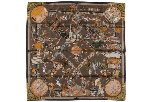 Hermes "Les Danses Des Indiens" Scarf