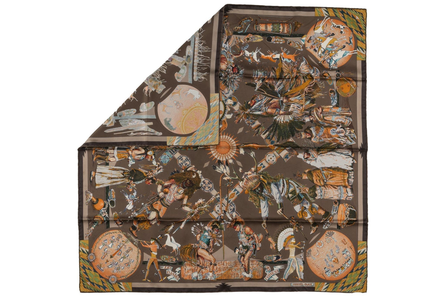 Hermes "Les Danses Des Indiens" Scarf