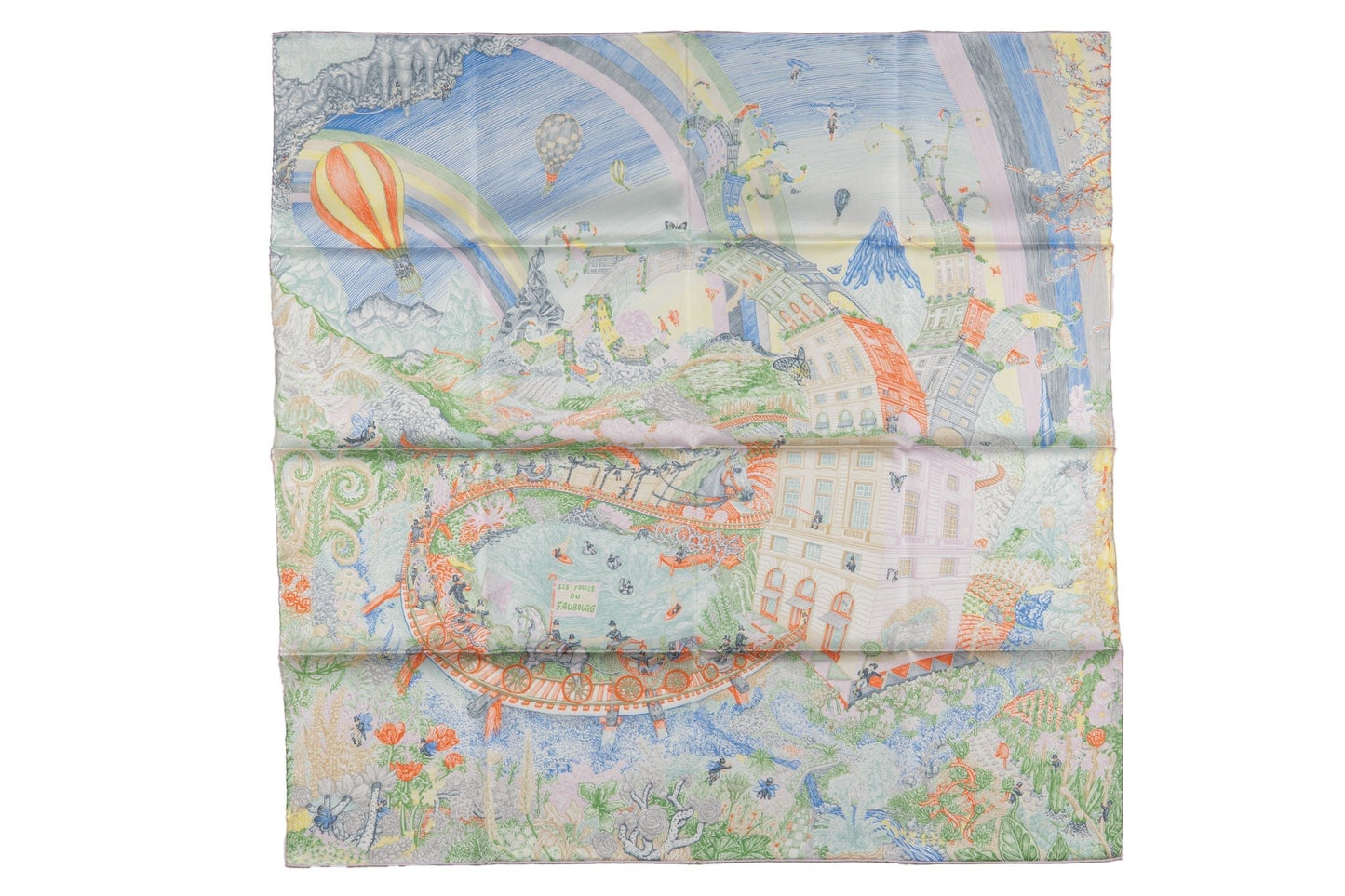 Hermes "Les Folies du Faubourg" Scarf NB
