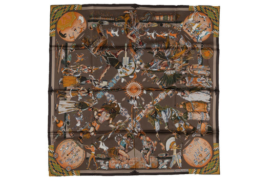 Hermes "Les Danses Des Indiens" Scarf
