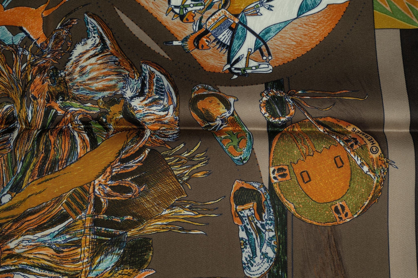 Hermes "Les Danses Des Indiens" Scarf