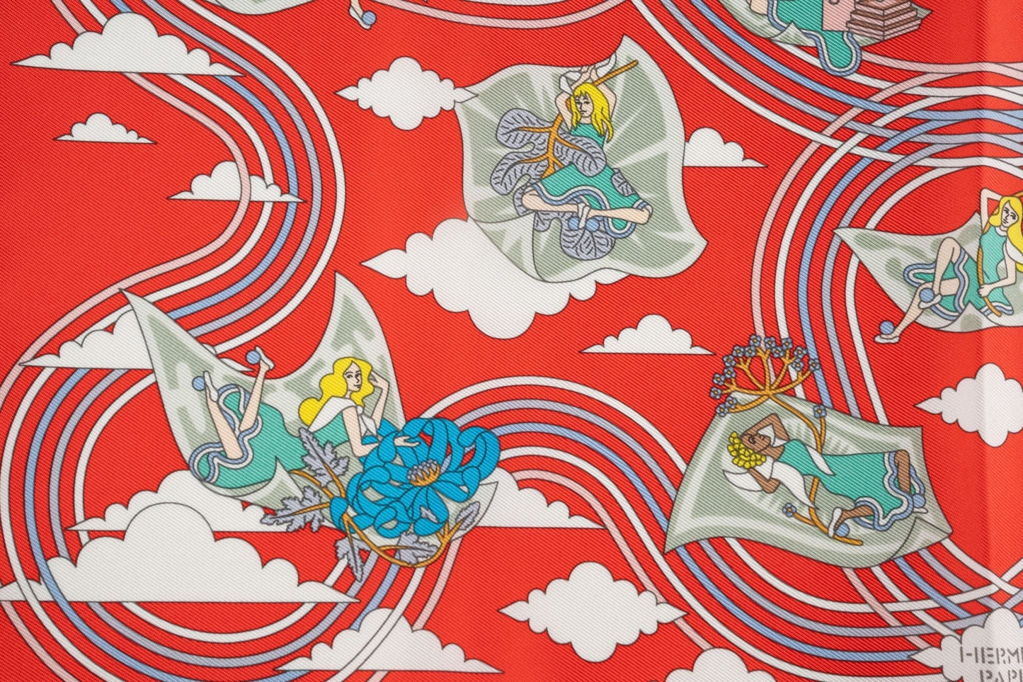 Hermes "Carres Volants" Silk Scarf 70