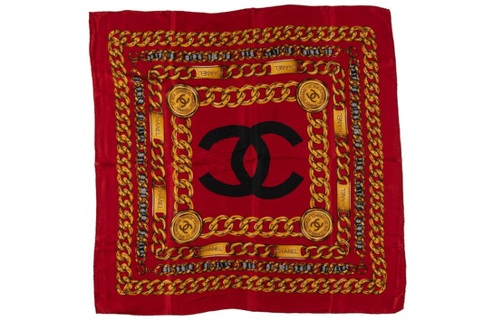 Chanel 31 Rue Chambon   Red Scarf