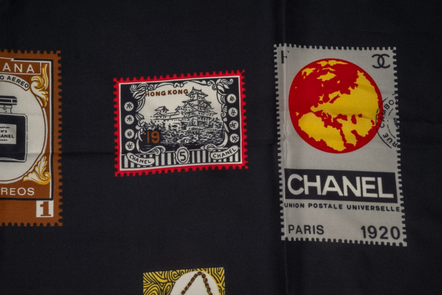 Chanel   Silk Flags Scarf