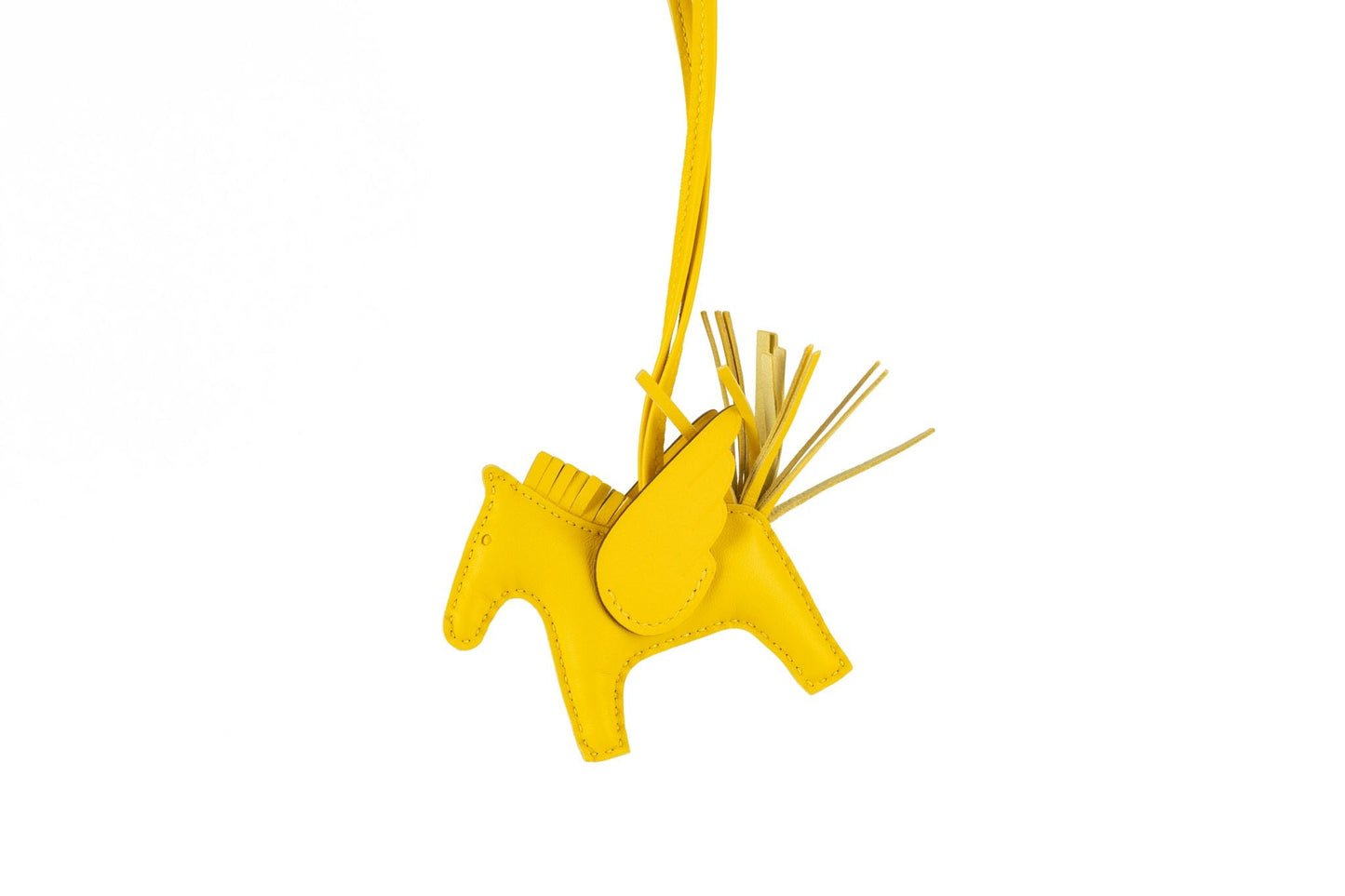 Hermes NIB Pegase Jaune Rodeo Charm