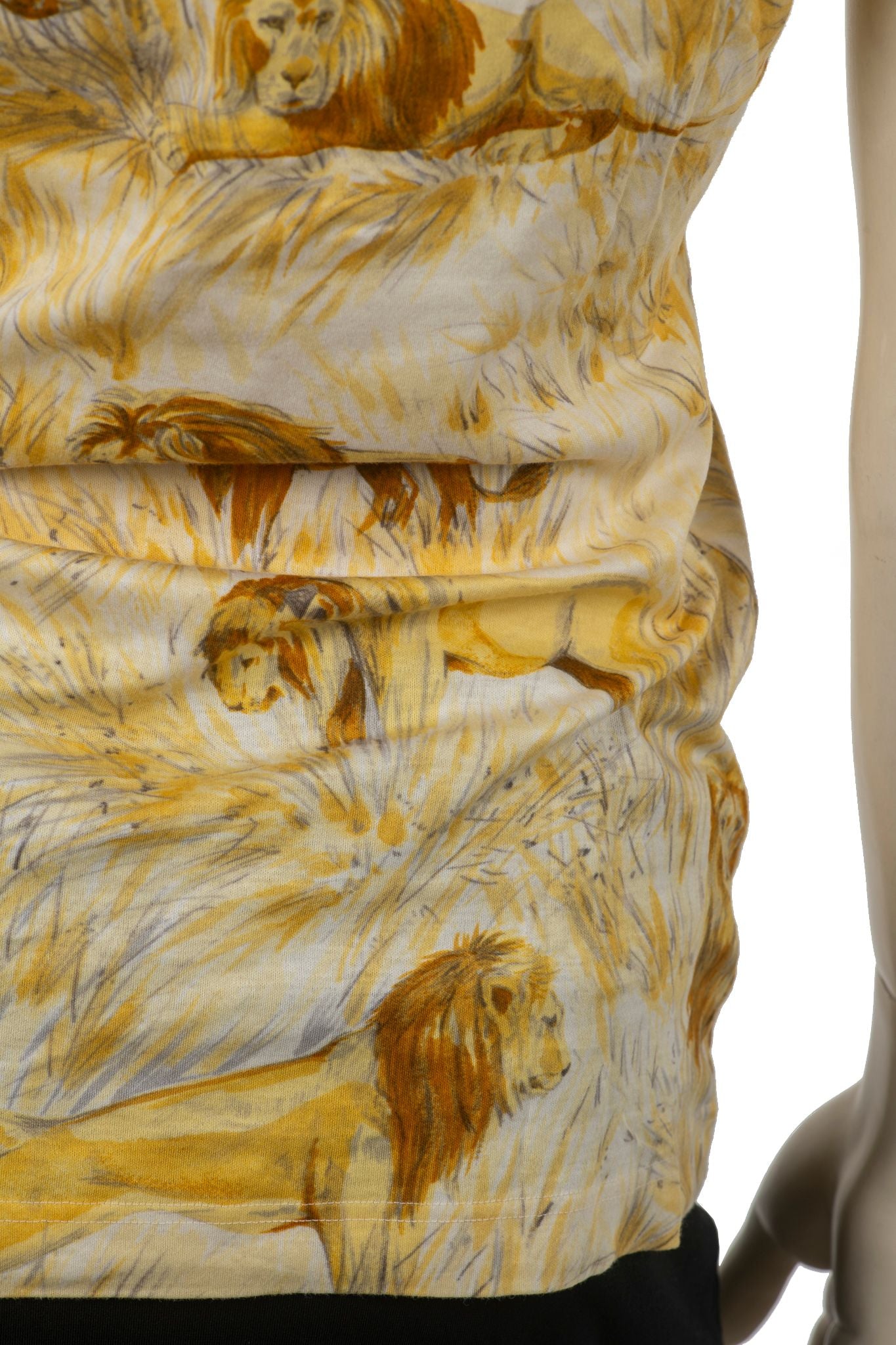 Hermes Lion Short Sleeve Cotton Shirt