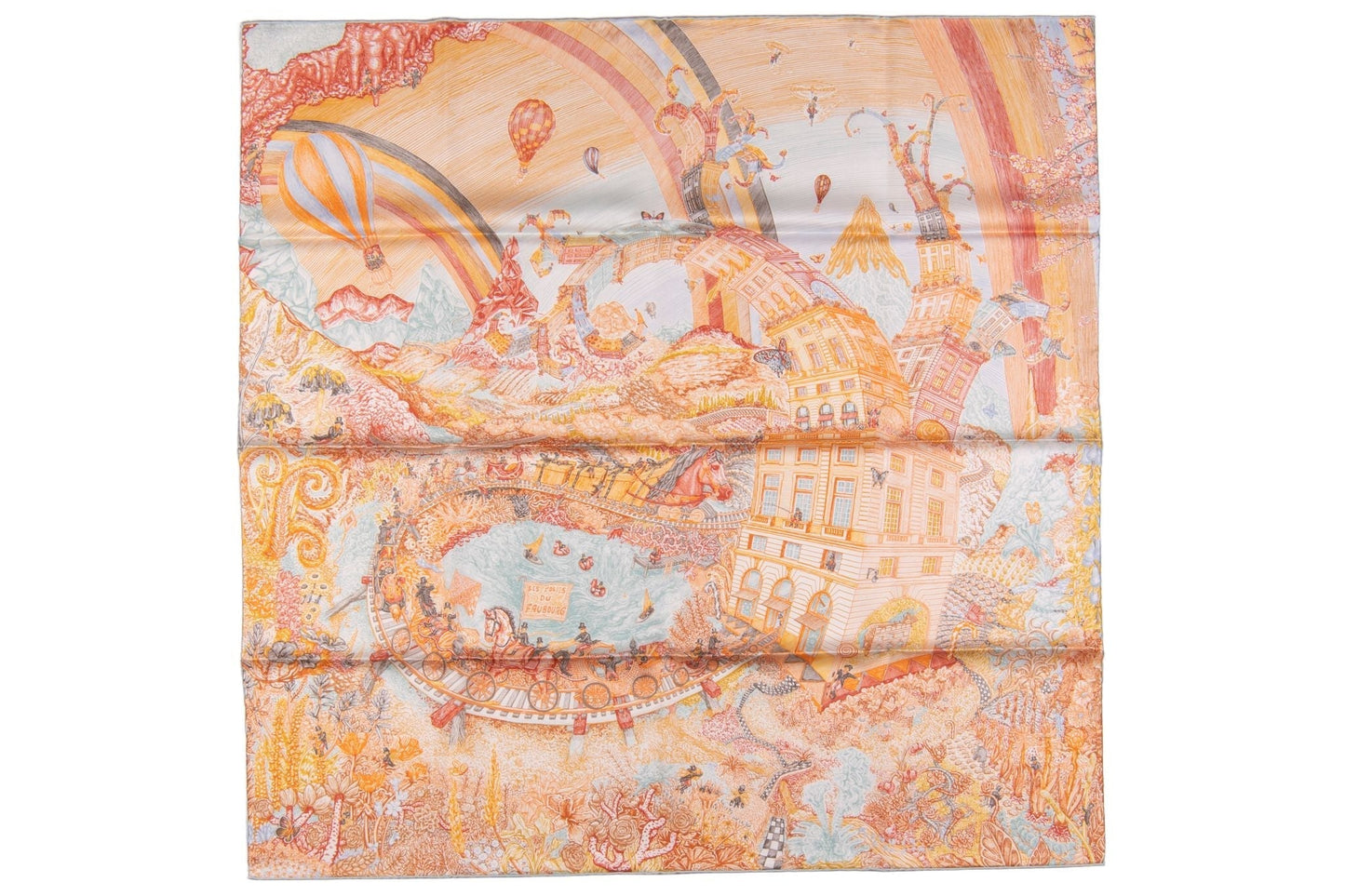 Hermes "Les Folies du Faubourg" Scarf NB