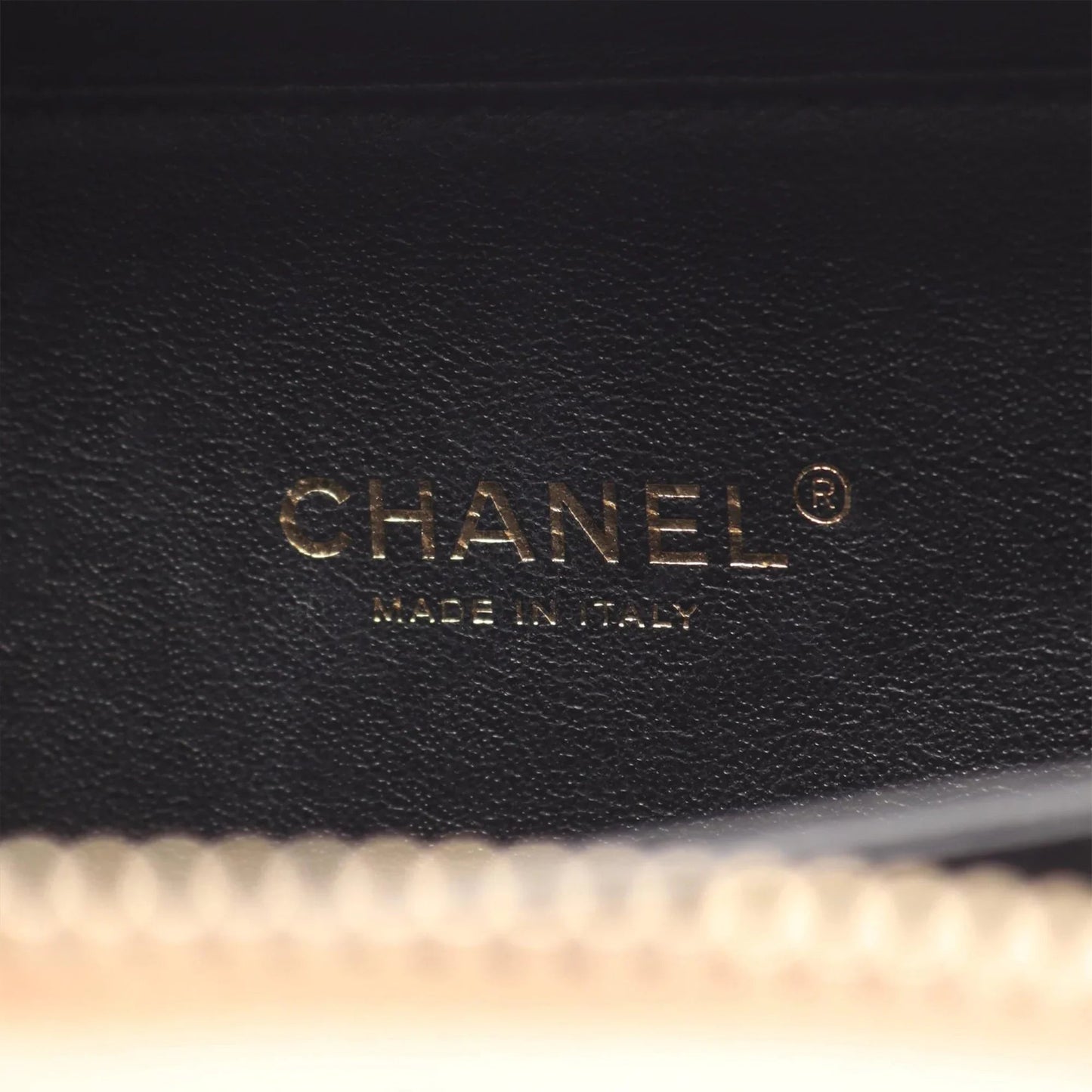 Brown Chanel Small Caviar CC Filigree Vanity Case Satchel