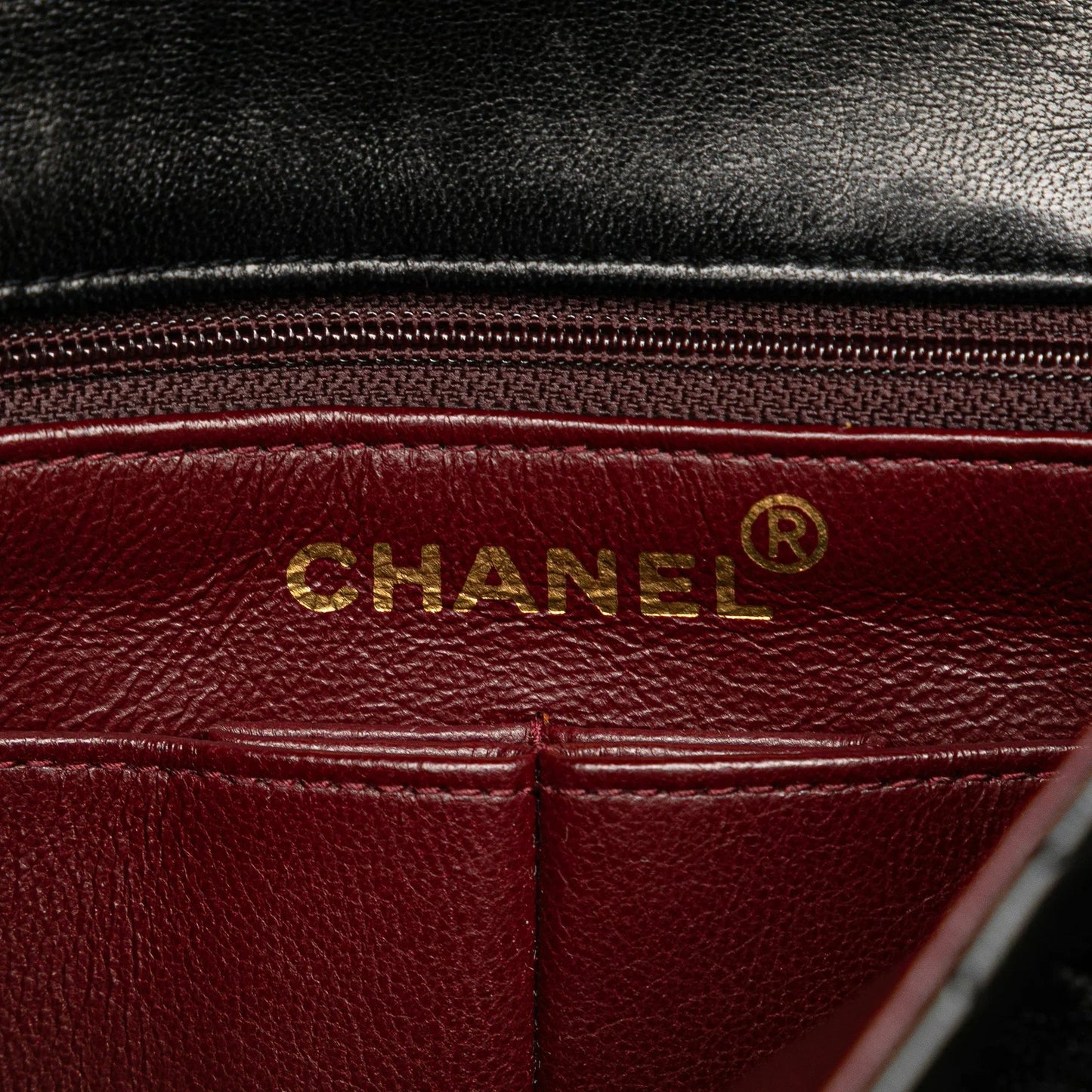 Black Chanel Small Square Quilted Lambskin Flap Crossbody Bag