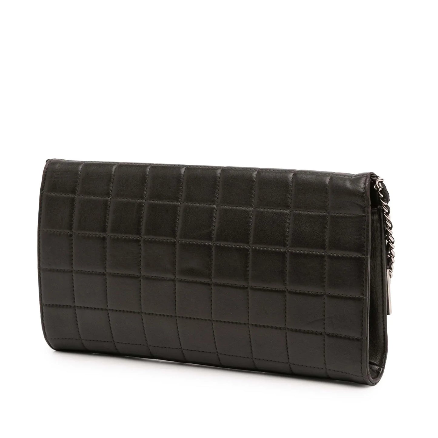 Black Chanel Quilted Lambskin Chocolate Bar Shoulder Bag