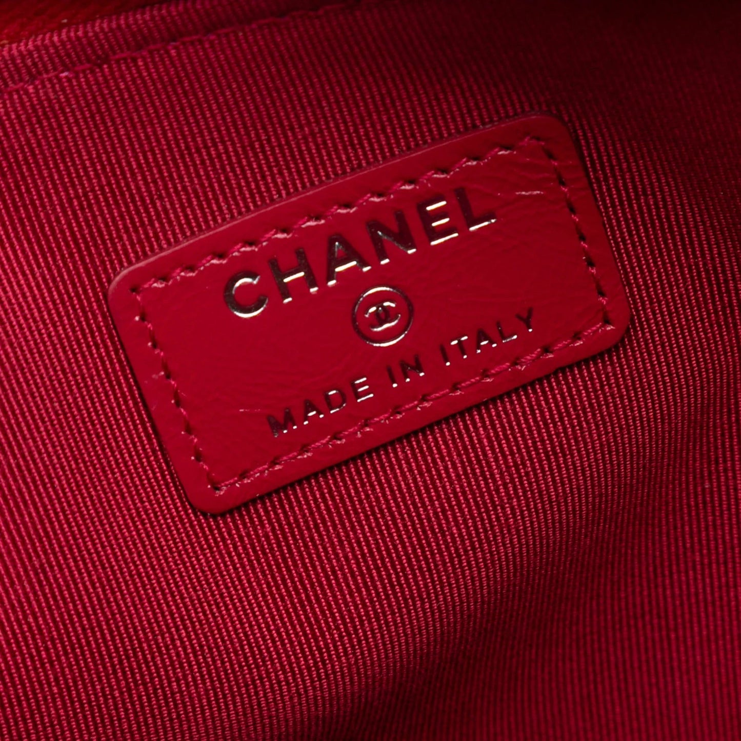 Gray Chanel Medium Quilted Wool and Calfskin Gabrielle O Case Clutch