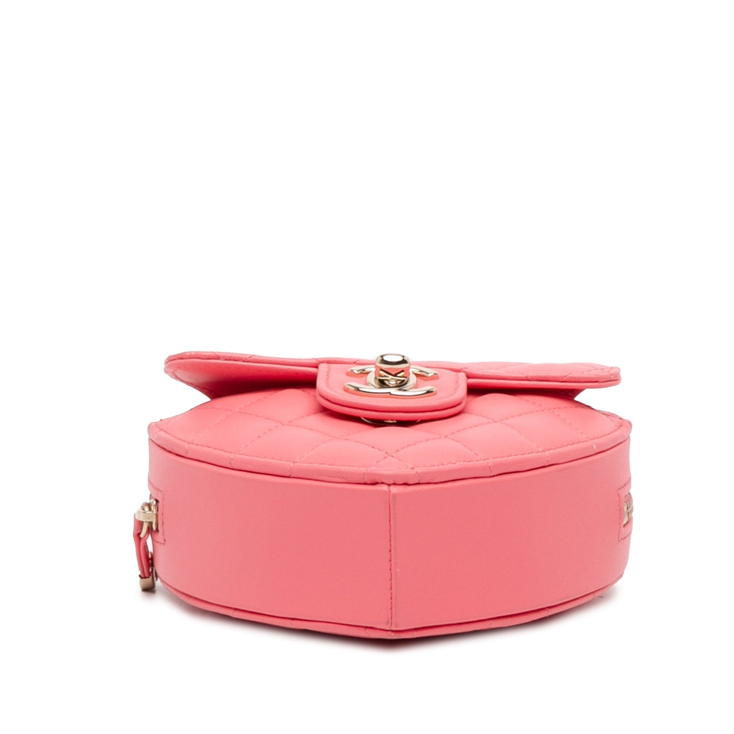Pink Chanel Mini Lambskin CC in Love Heart Crossbody