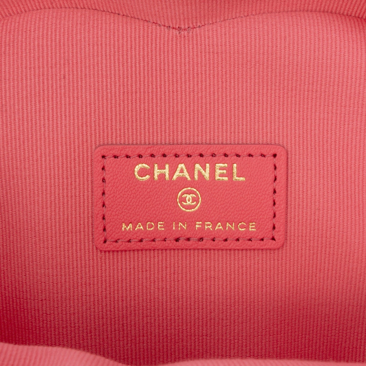 Pink Chanel Mini Lambskin CC in Love Heart Crossbody