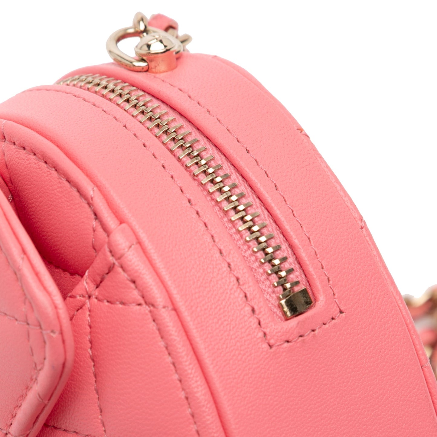 Pink Chanel Mini Lambskin CC in Love Heart Crossbody