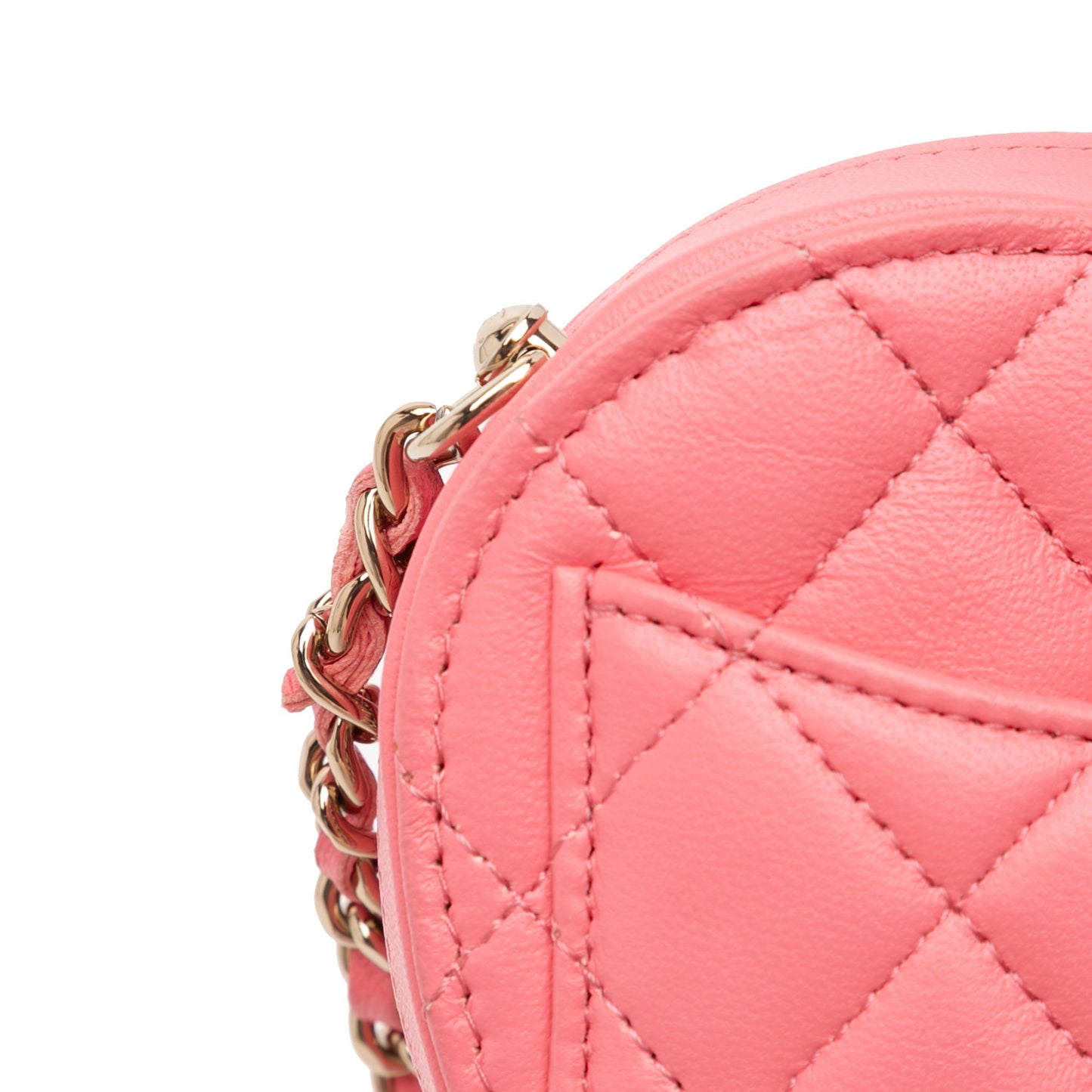 Pink Chanel Mini Lambskin CC in Love Heart Crossbody