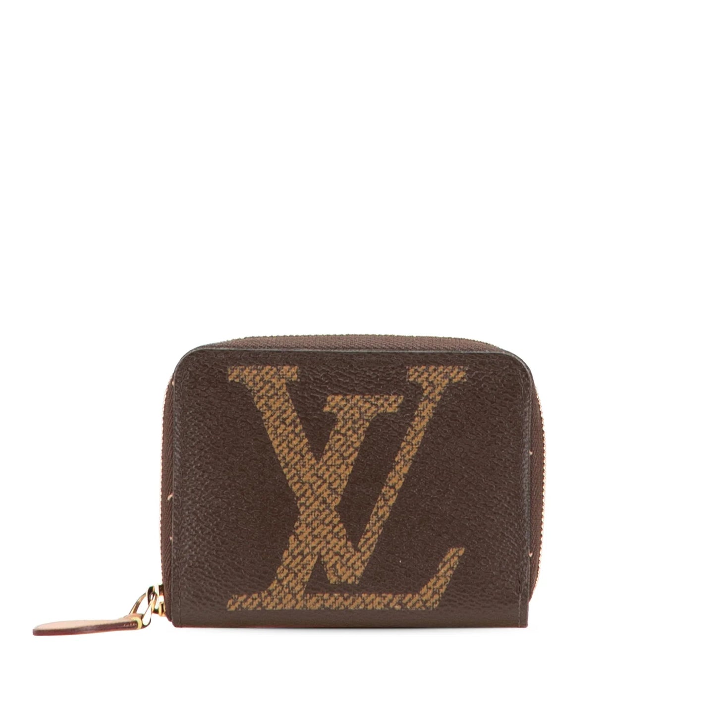 Brown Louis Vuitton Monogram Giant Zippy Coin Purse