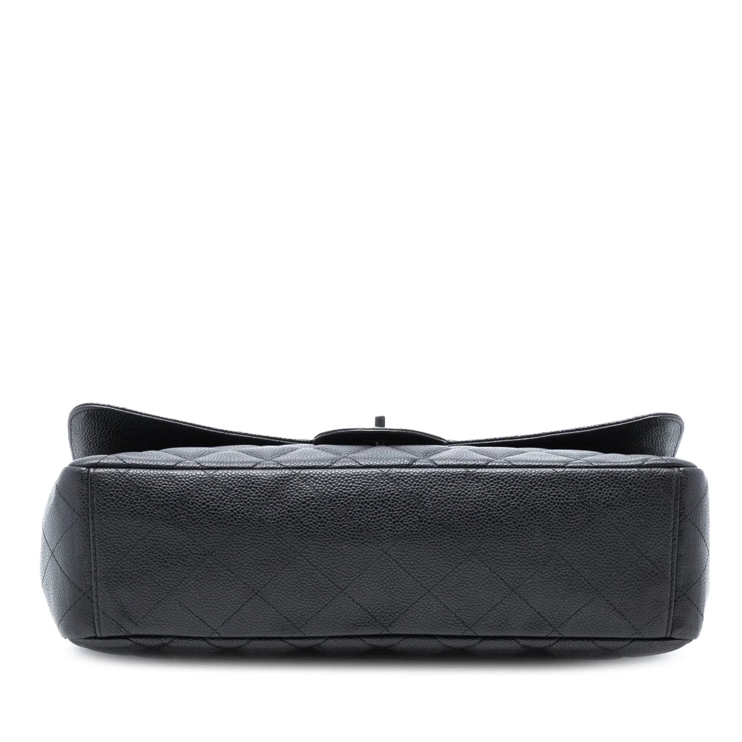 Black Chanel Maxi Classic Caviar Single Flap Shoulder Bag
