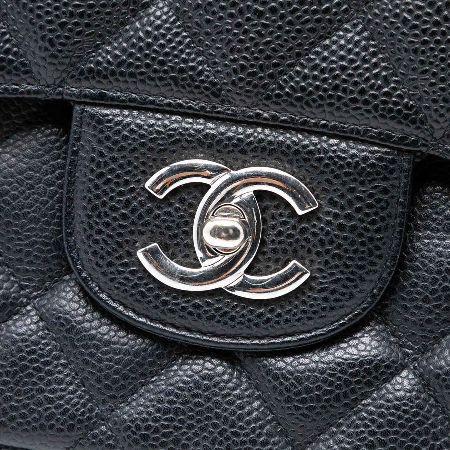 Black Chanel Maxi Classic Caviar Single Flap Shoulder Bag