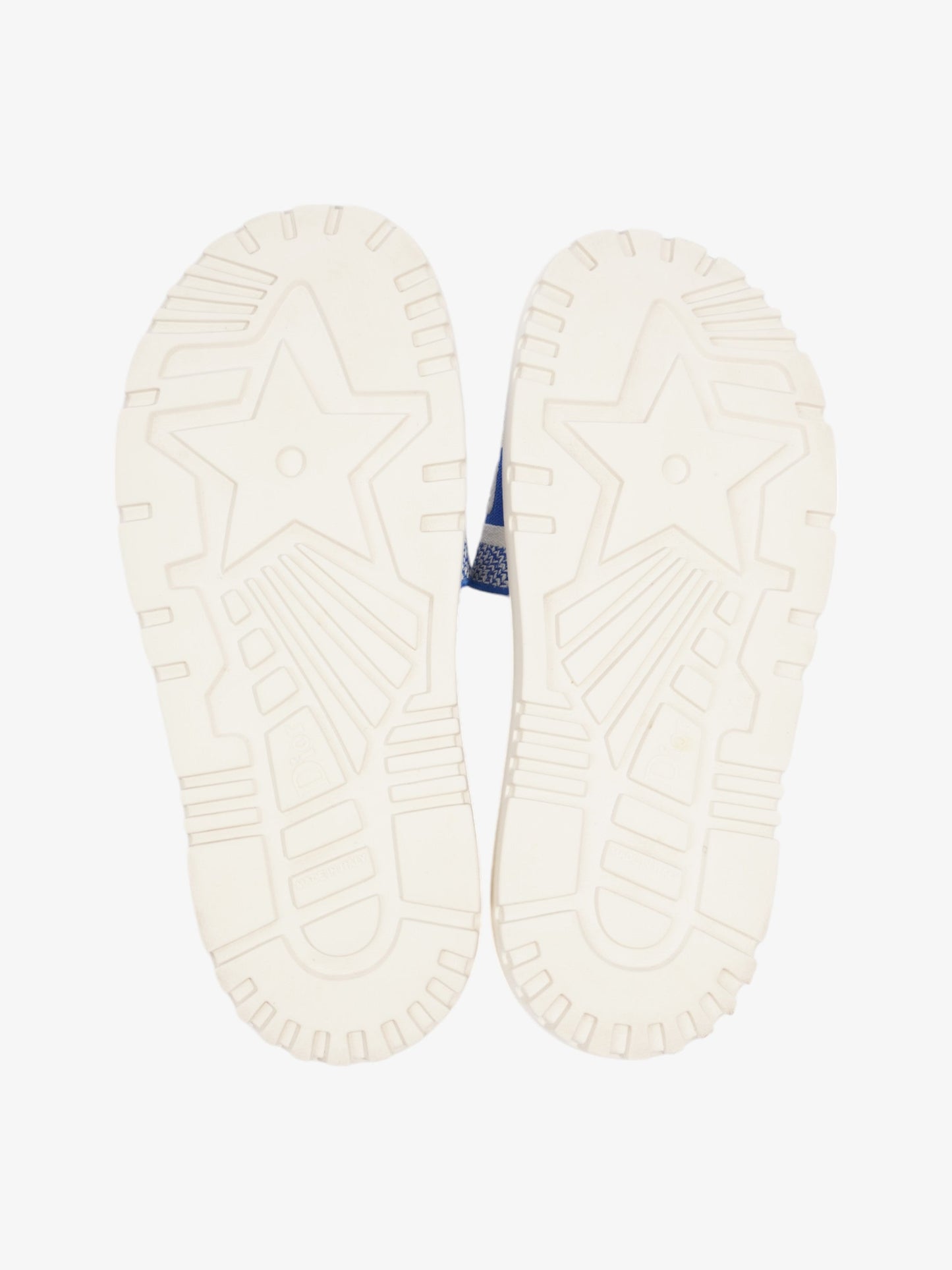 Christian Dior Dway Slides White / Blue Canvas EU 38 UK 5