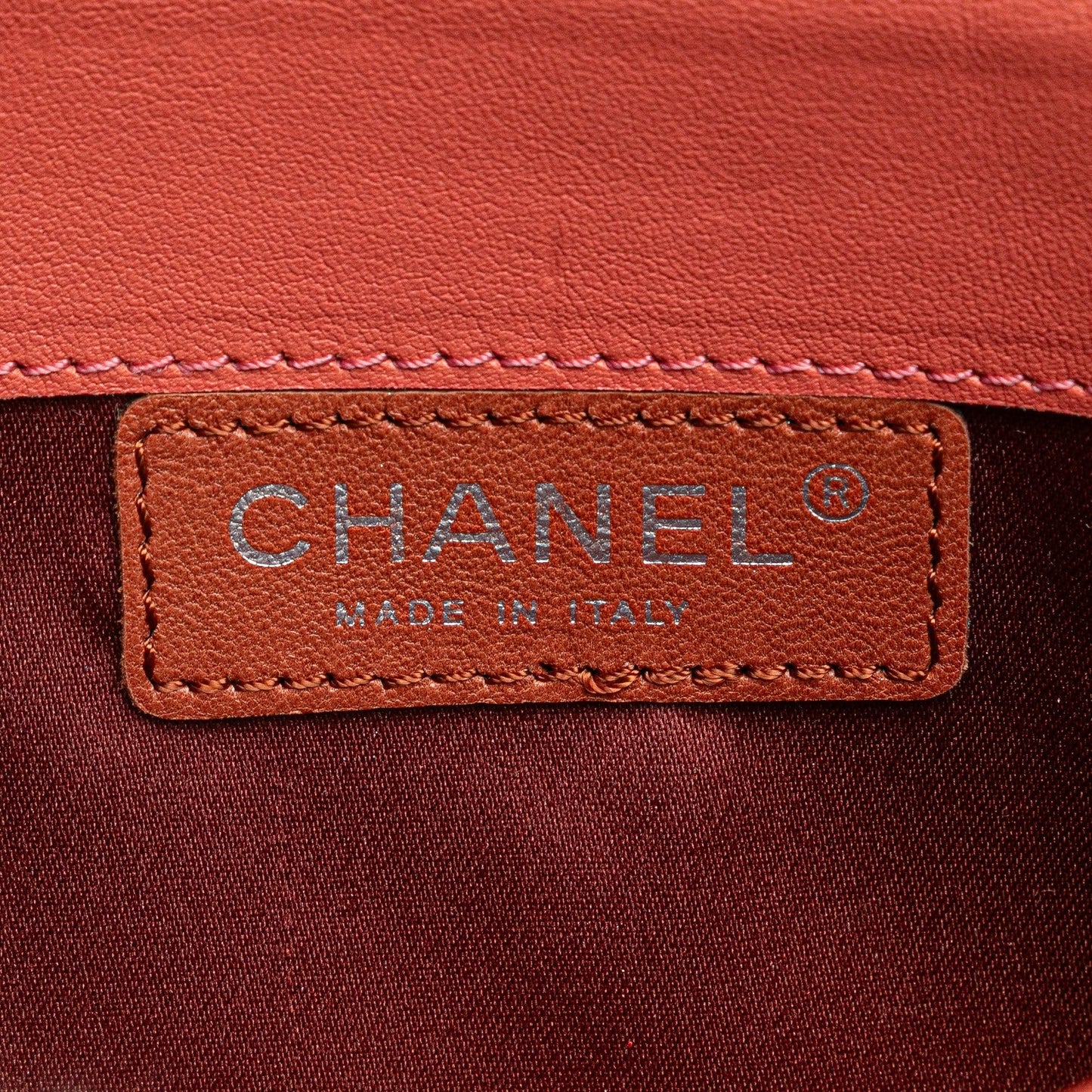 Red Chanel Quilted Patent Brilliant East West Wallet On Chain Shoulder Bag