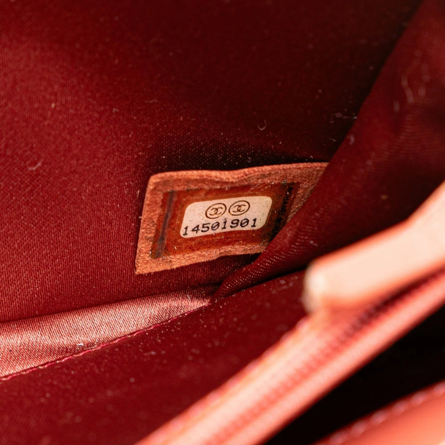 Red Chanel Quilted Patent Brilliant East West Wallet On Chain Shoulder Bag