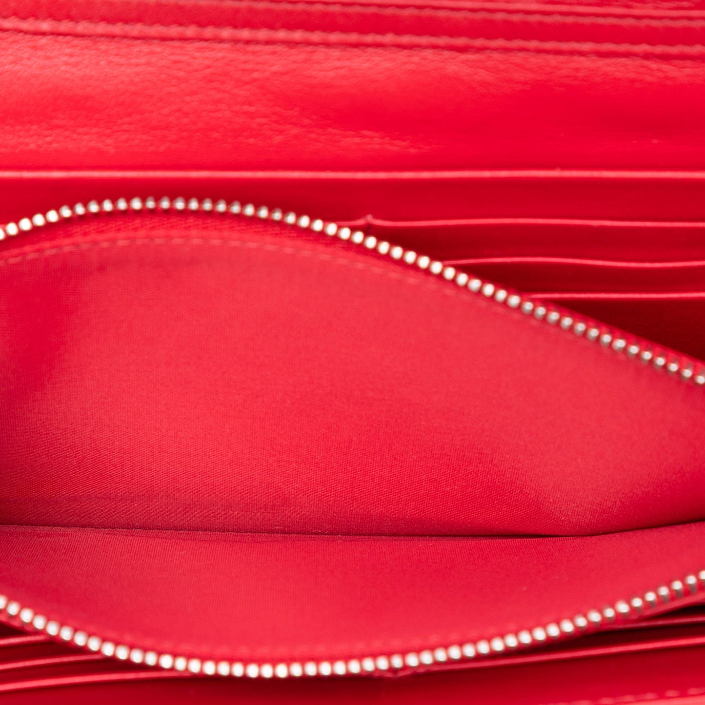 Red Dior Patent Cannage Miss Dior Wallet on Chain Handbag