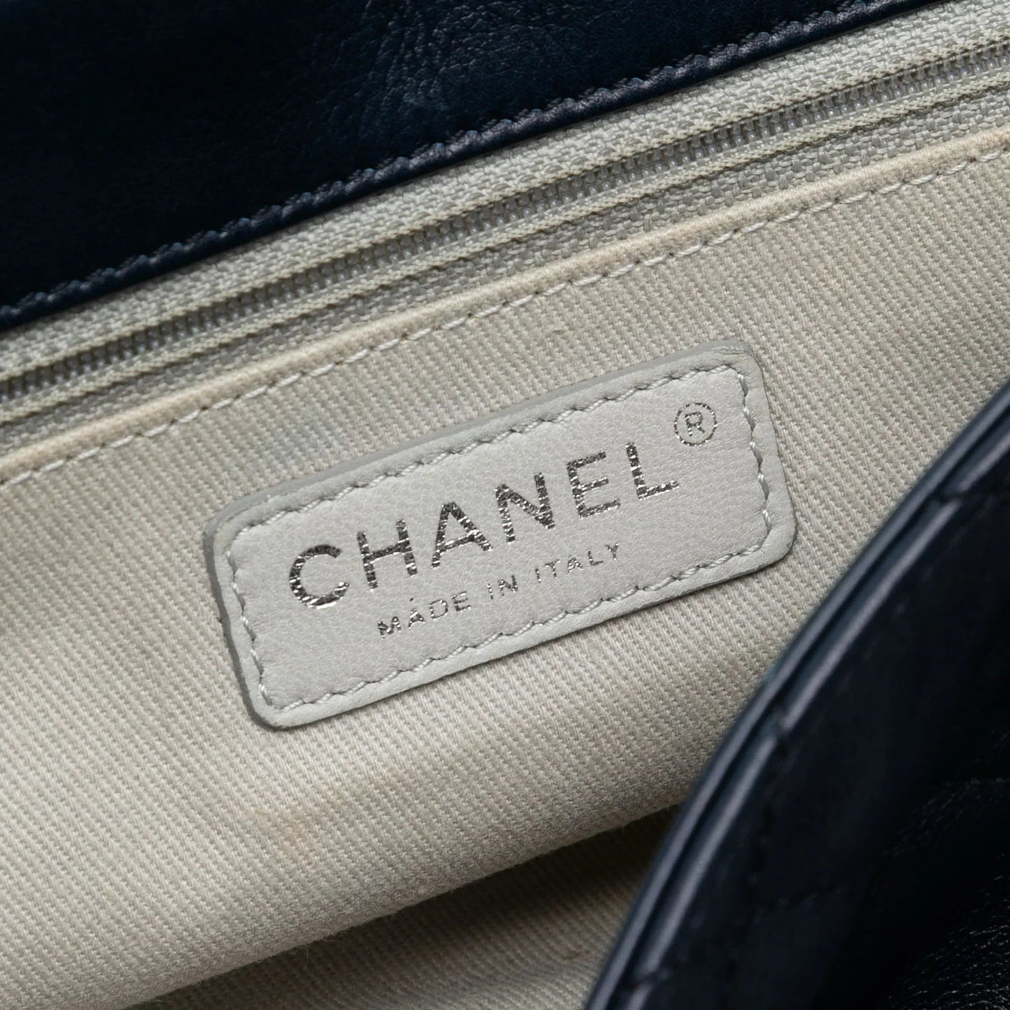 Blue Chanel Large Tricolor Quilted Lambskin Country Chic Flap Shoulder Bag