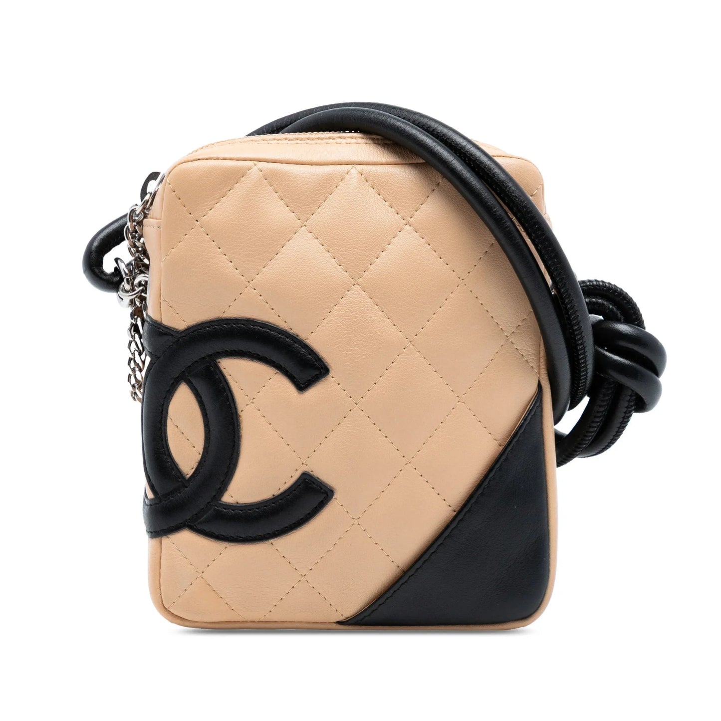 Beige Chanel Mini Lambskin Cambon Ligne Crossbody