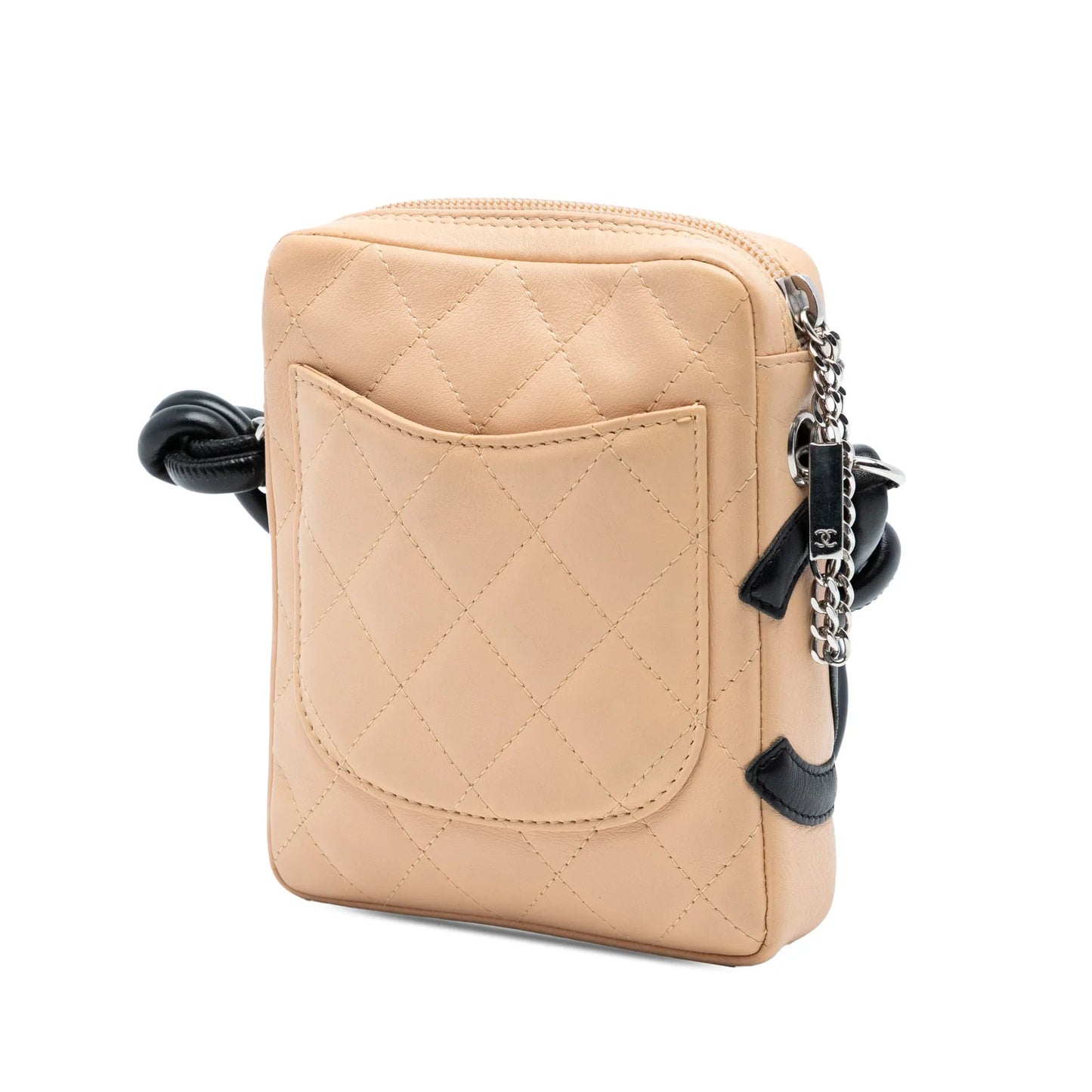 Beige Chanel Mini Lambskin Cambon Ligne Crossbody