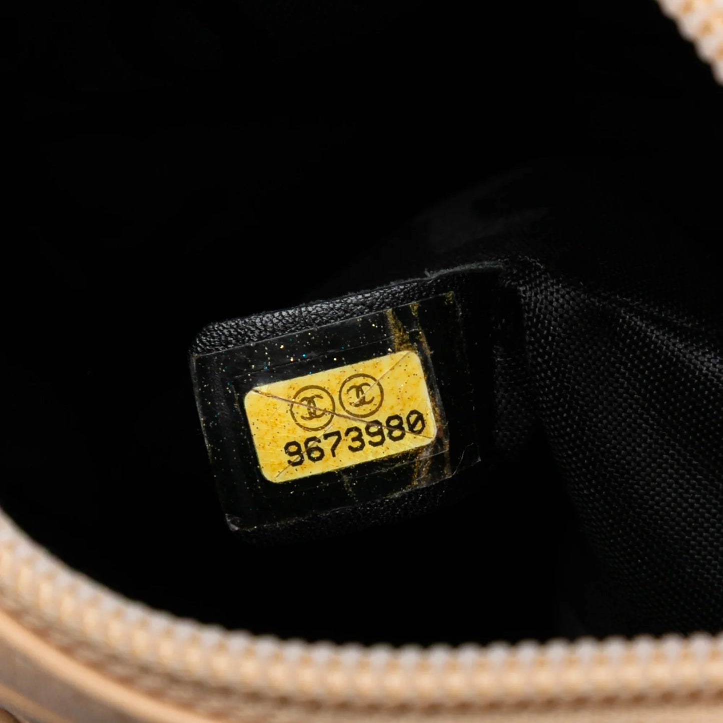 Beige Chanel Mini Lambskin Cambon Ligne Crossbody