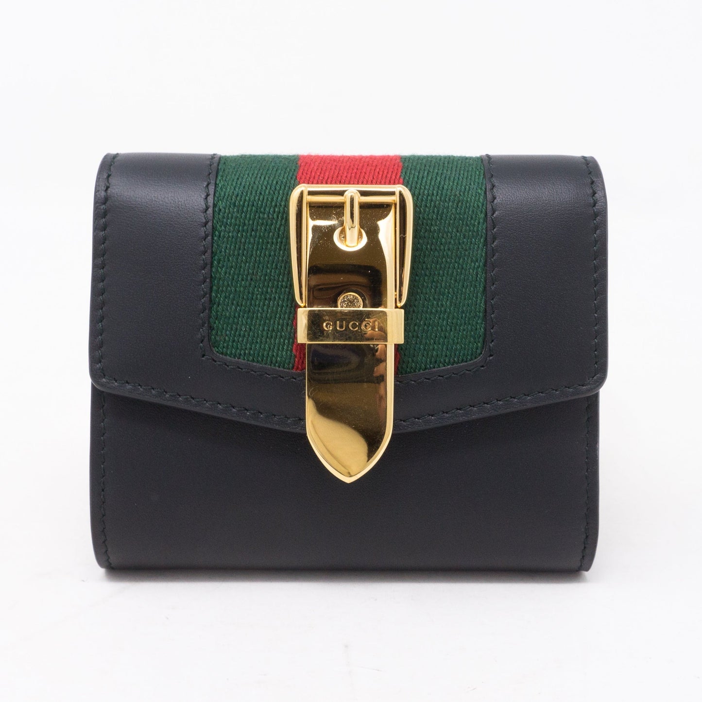 Gucci Sylvie Wallet Black Leather