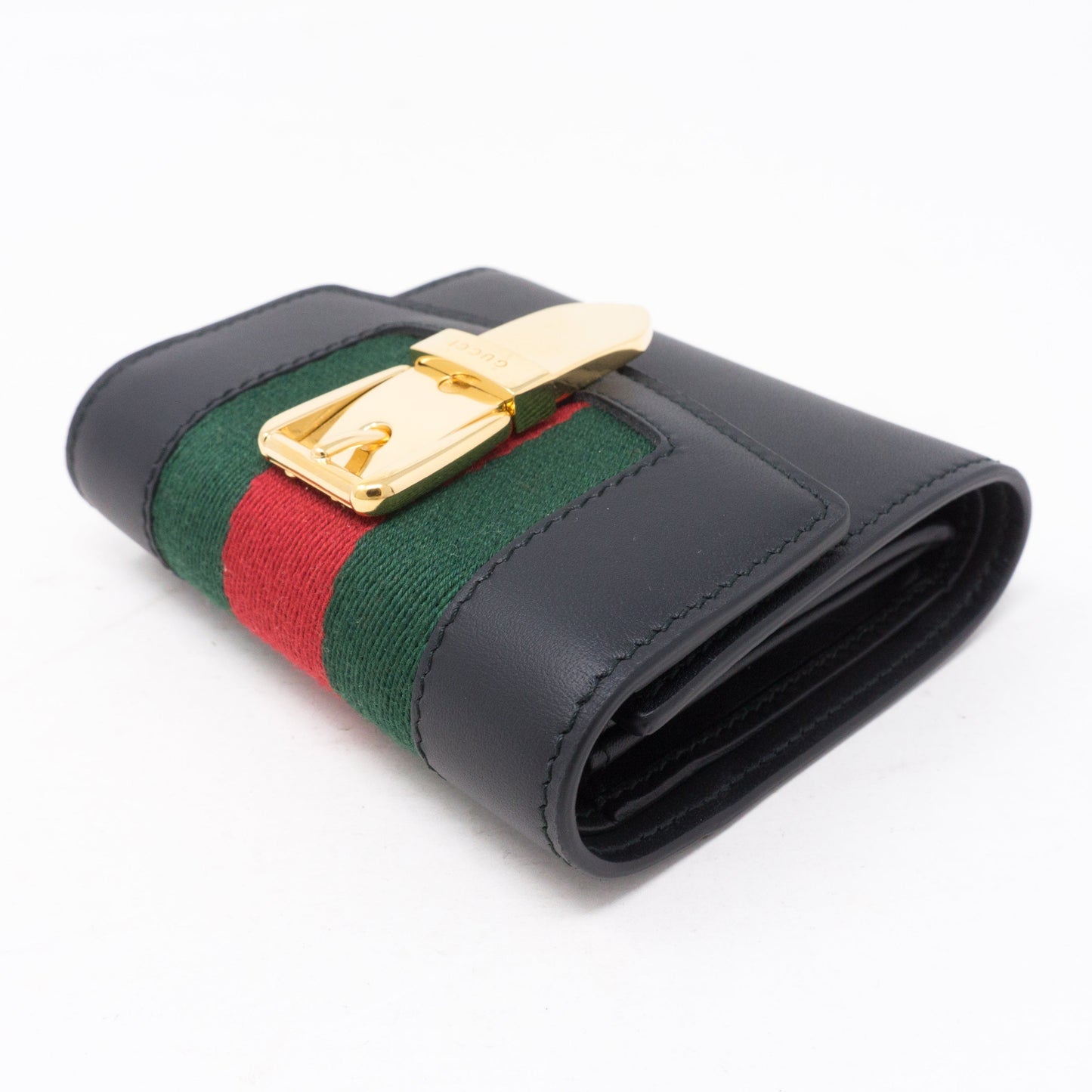 Gucci Sylvie Wallet Black Leather