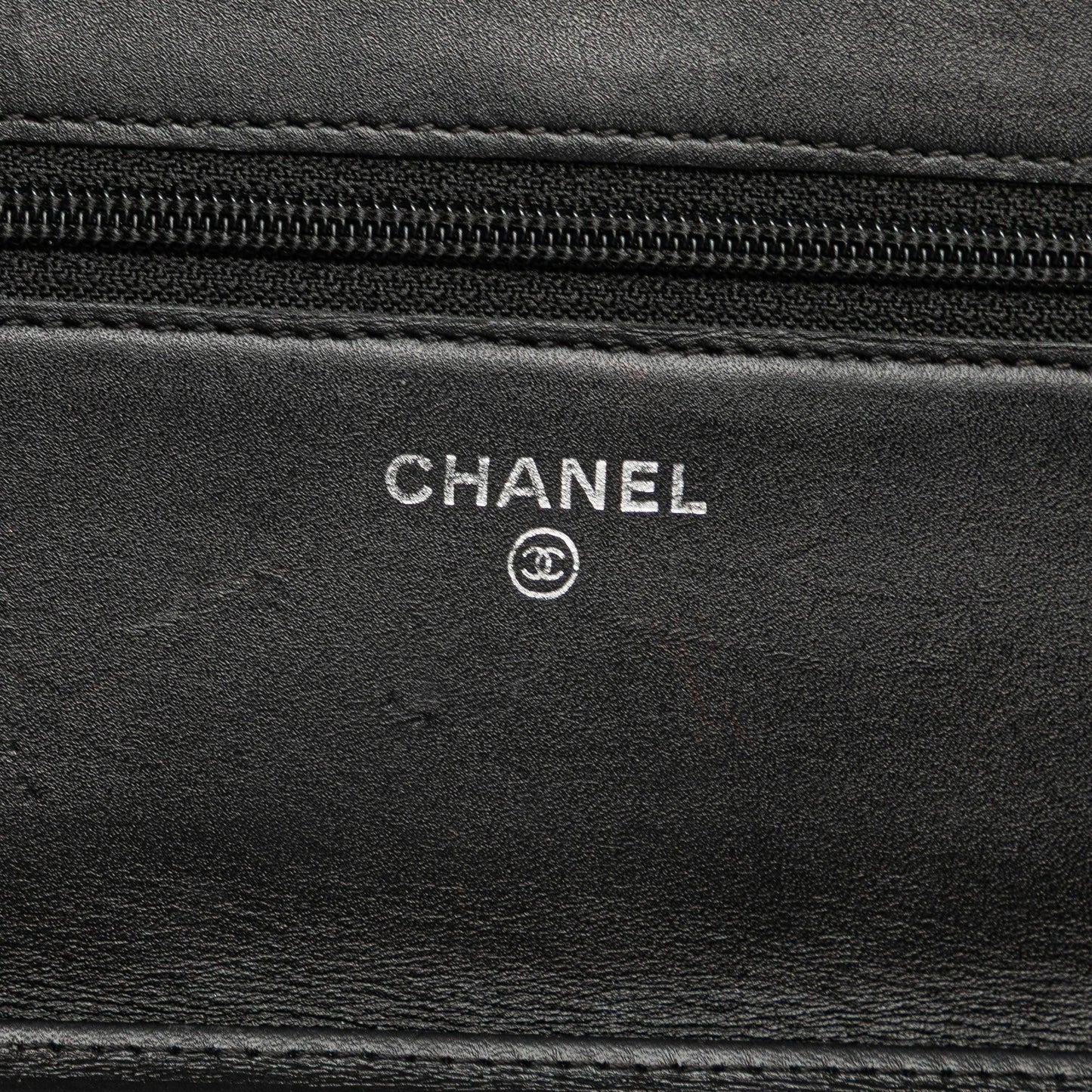 Black Chanel Lambskin Cambon Ligne Wallet On Chain Crossbody Bag