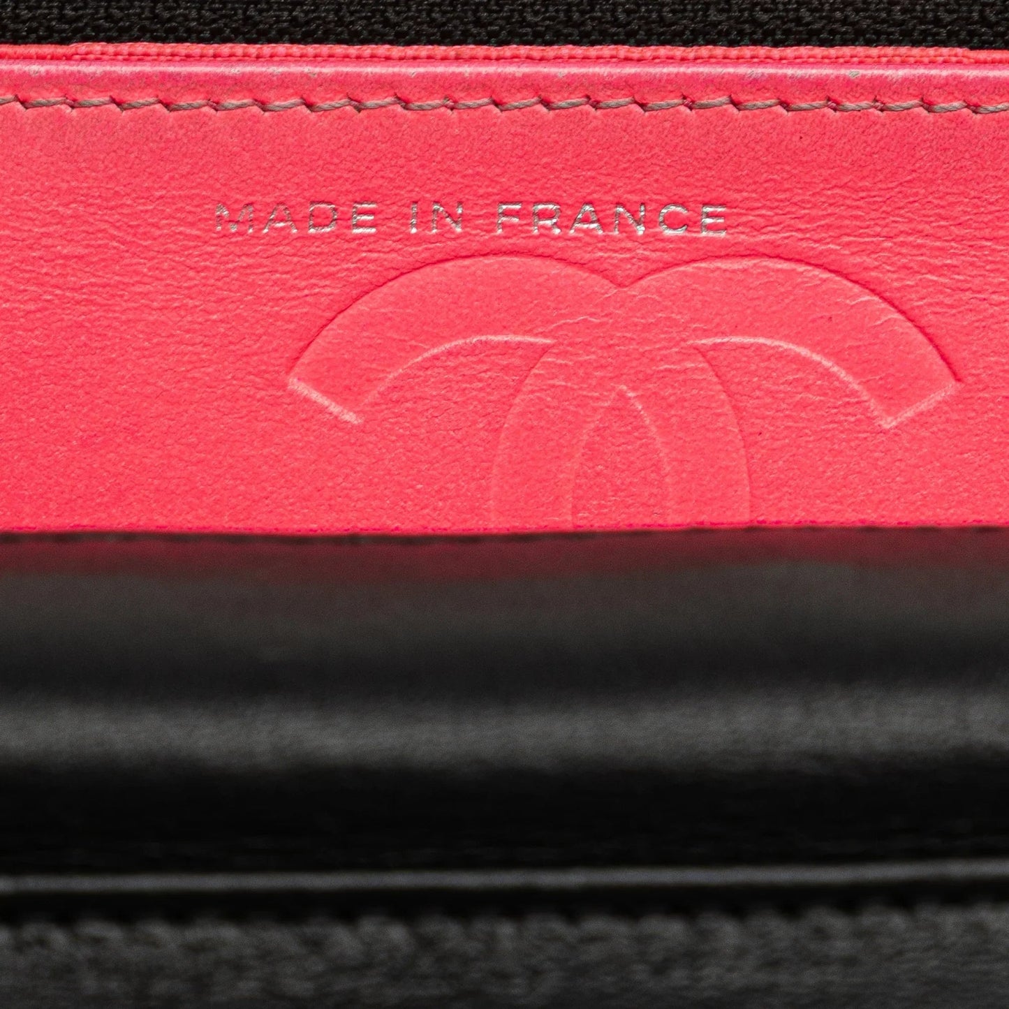 Black Chanel Lambskin Cambon Ligne Wallet On Chain Crossbody Bag