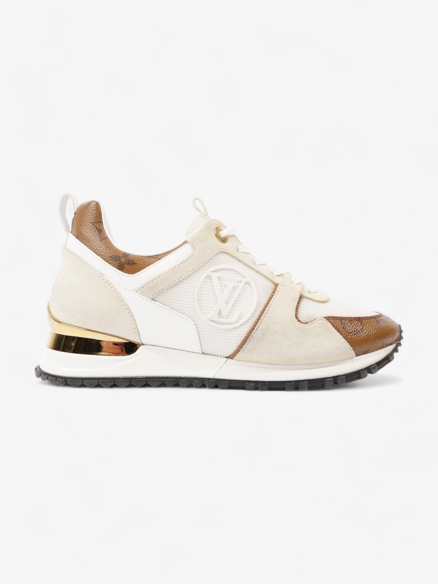 Louis Vuitton Run Away Sneakers  White / Monogram Mesh EU 37 UK 4