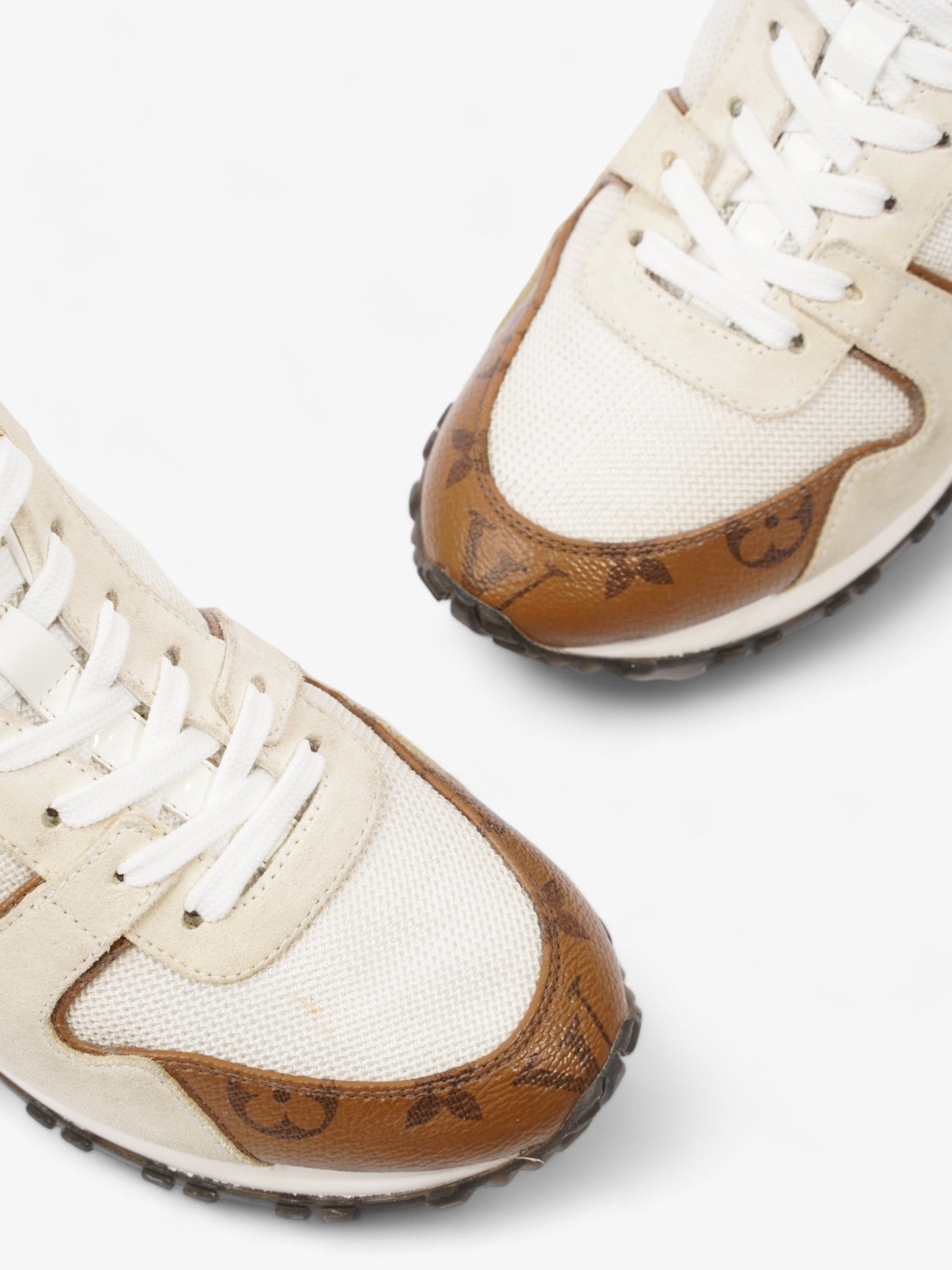 Louis Vuitton Run Away Sneakers  White / Monogram Mesh EU 37 UK 4