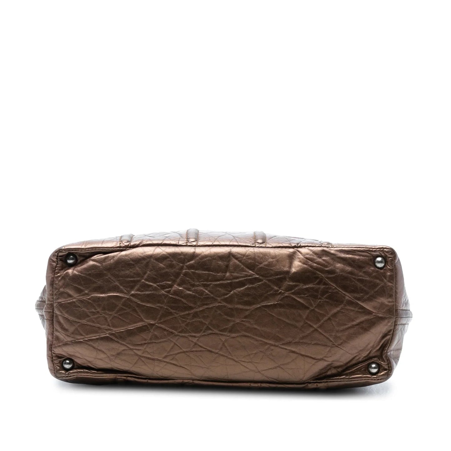 Brown Chanel Distressed Calfskin Shopping In Moscow Tote